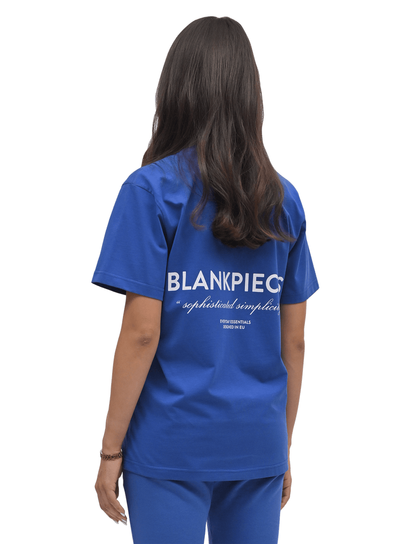BLANKPIECES Logo Tee - Cobalt (W)