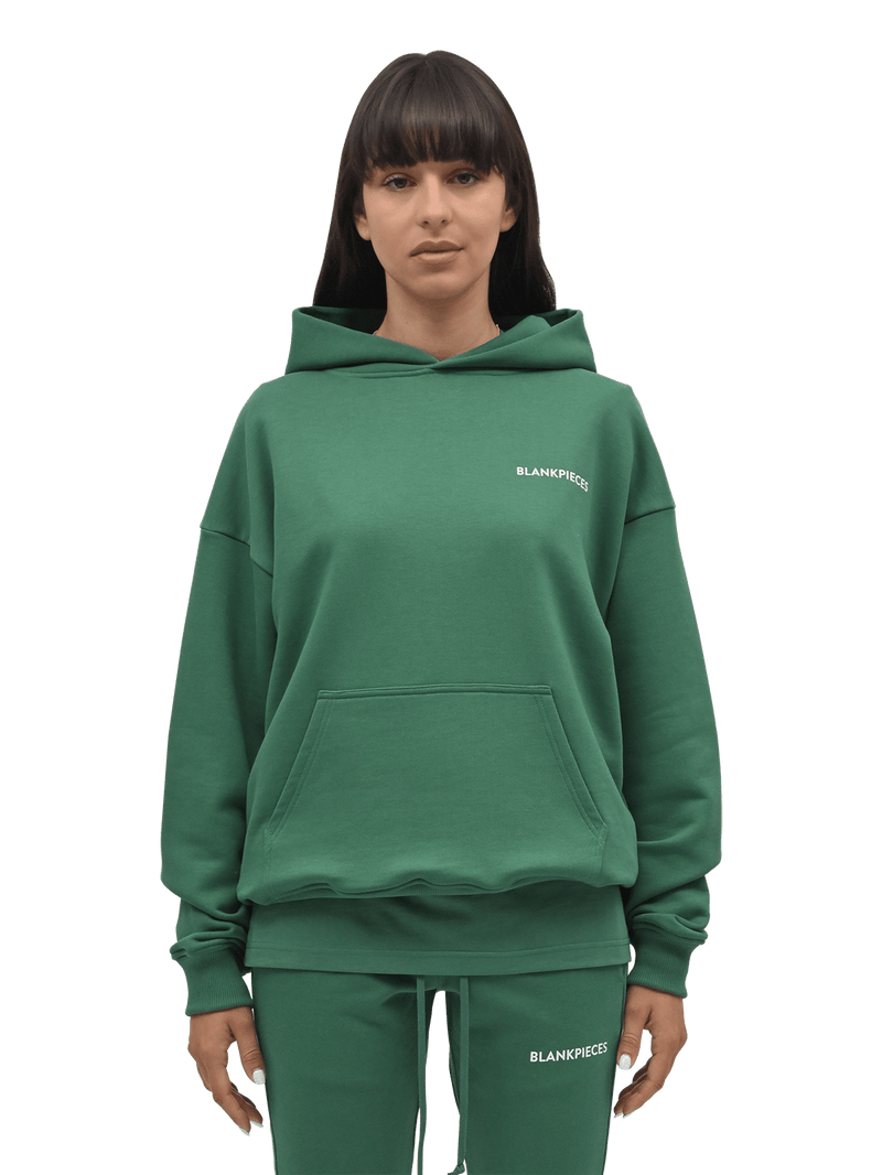 BLANKPIECES Logo Hoodie - Racing Green (W)