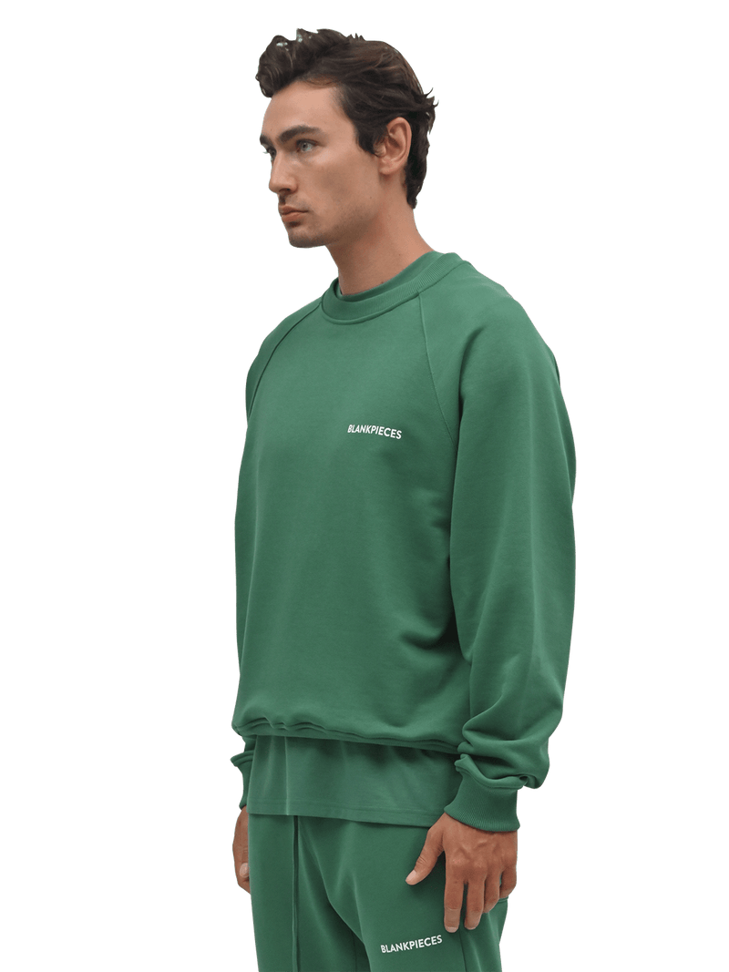 BLANKPIECES Logo Sweater - Racing Green (M)