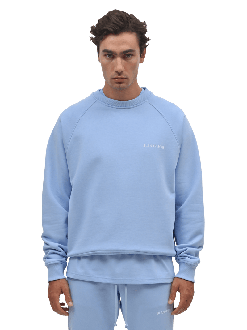 BLANKPIECES Logo Sweater - University Blue (M)