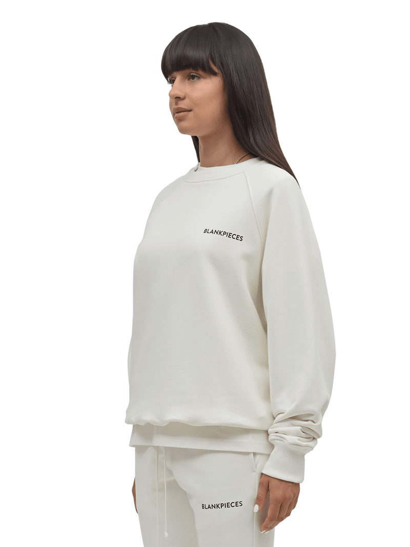 BLANKPIECES Logo Sweater - Off-White (W)