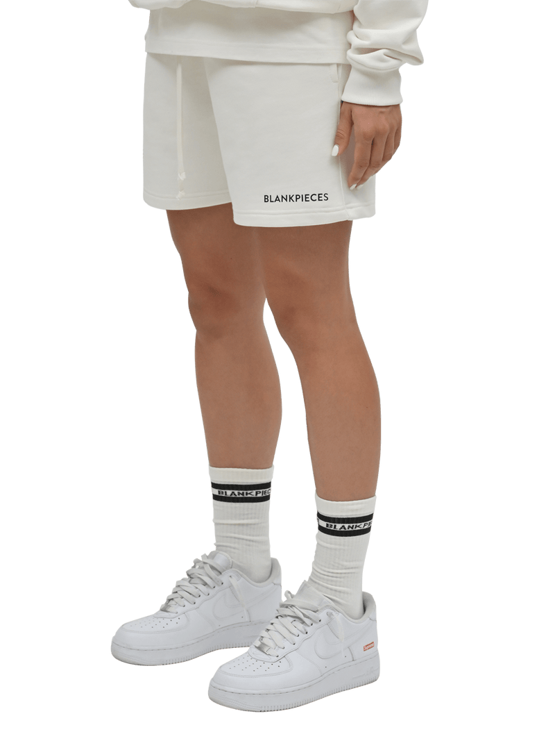 BLANKPIECES Logo Shorts - Off-White (W)