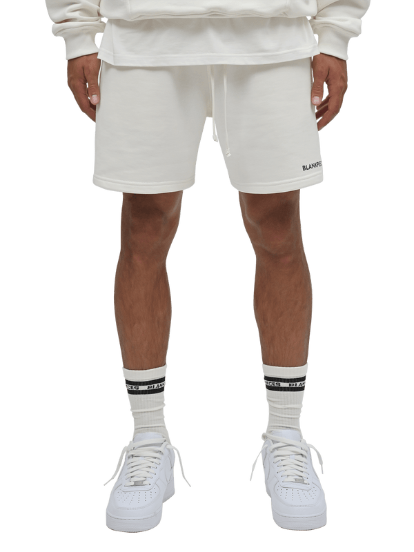 BLANKPIECES Logo Shorts - Off-White (M)