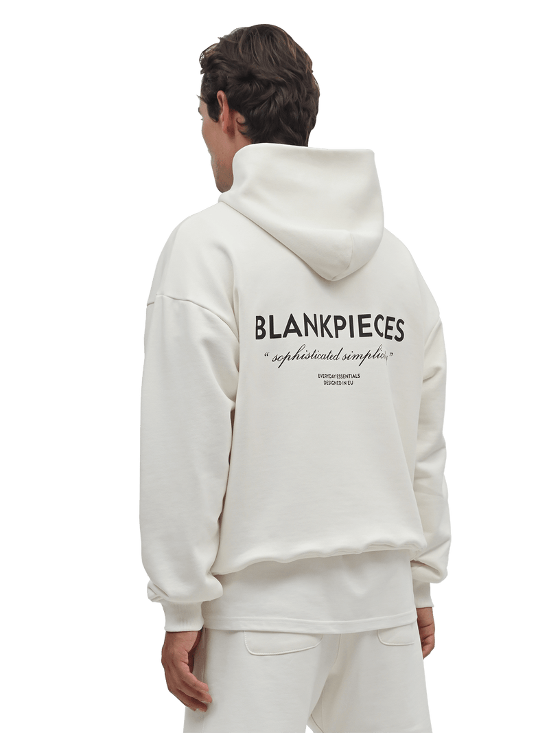 BLANKPIECES Logo Hoodie - Off-White (M)