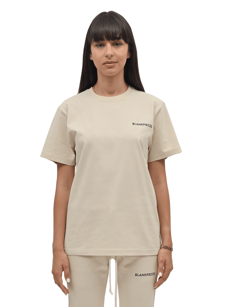 BLANKPIECES Logo Tee - Taupe (W)