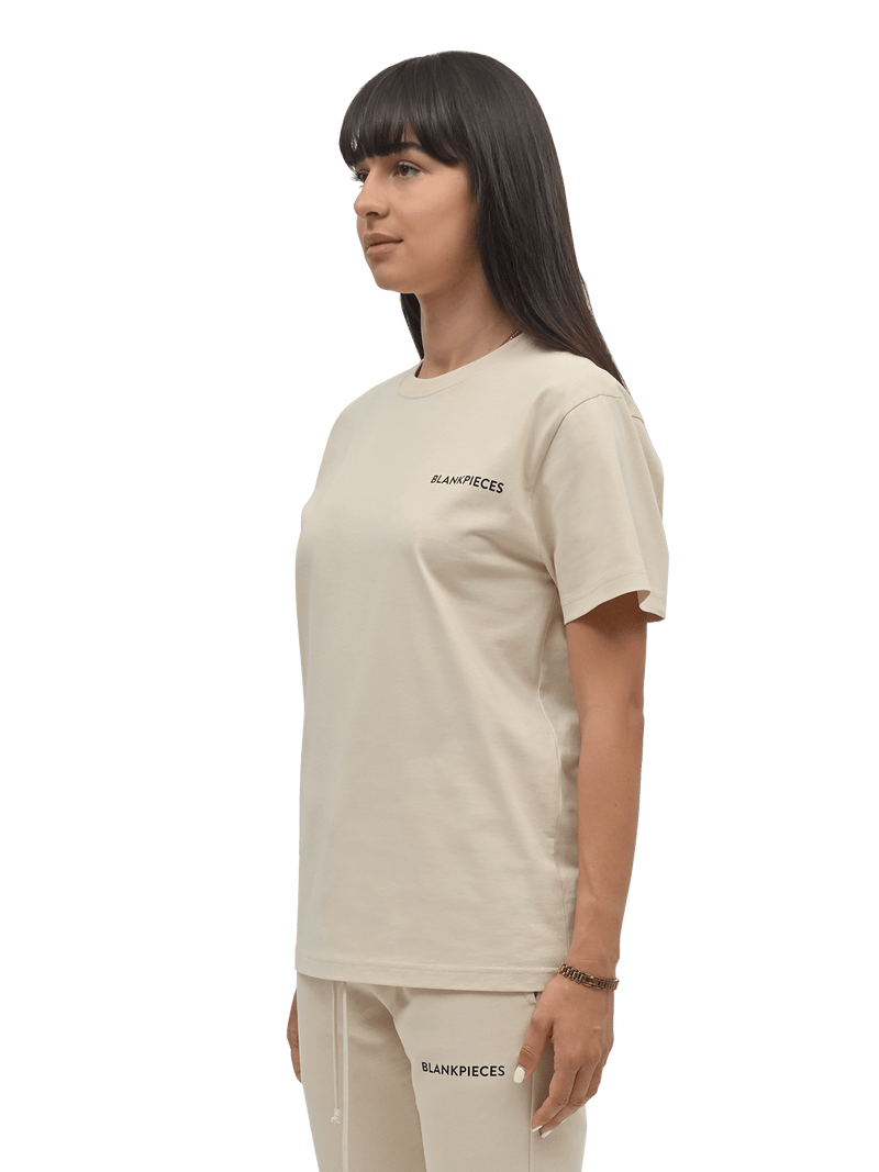 BLANKPIECES Logo Tee - Taupe (W)