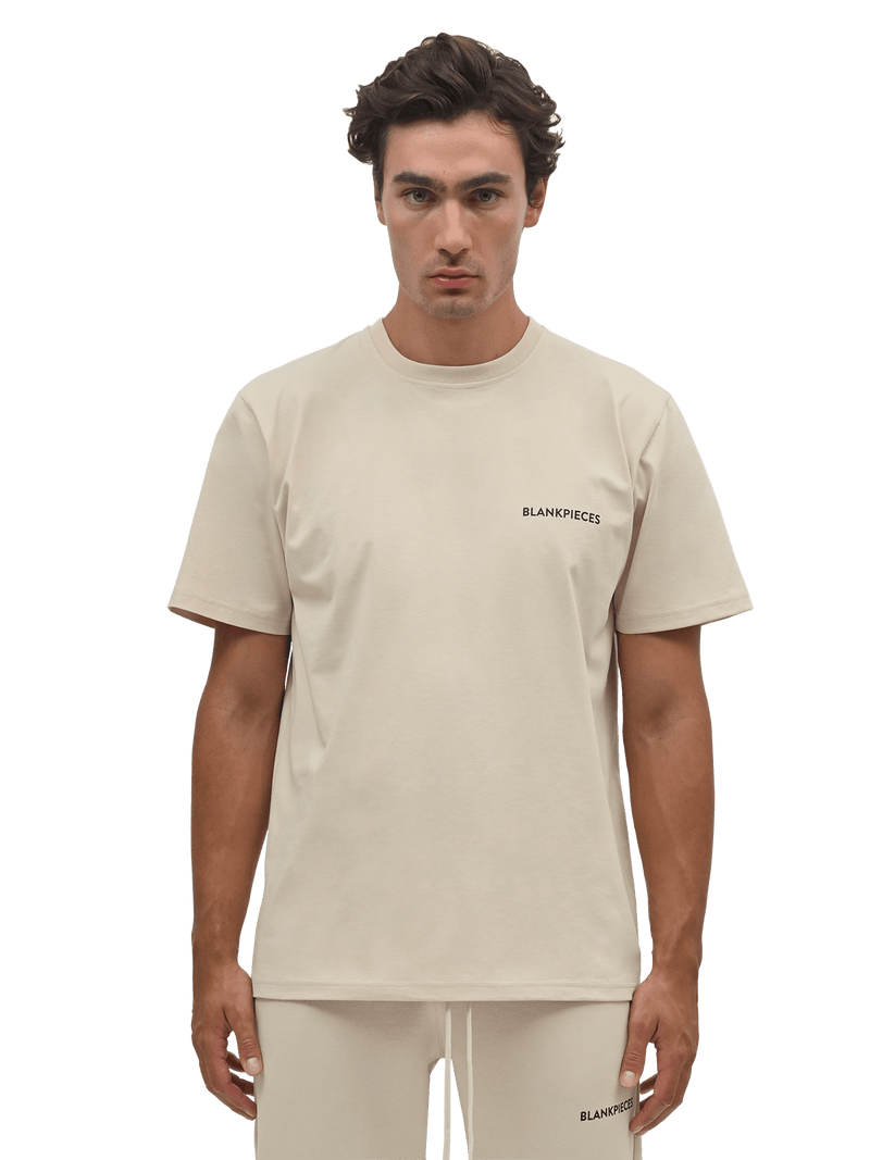 BLANKPIECES Logo Tee - Taupe (M)