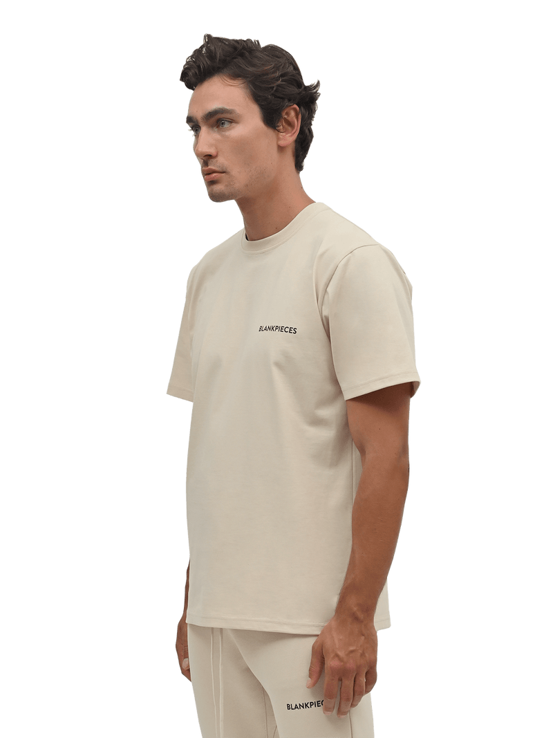 BLANKPIECES Logo Tee - Taupe (M)