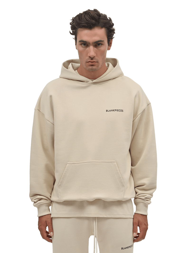 BLANKPIECES Logo Hoodie - Taupe (M)