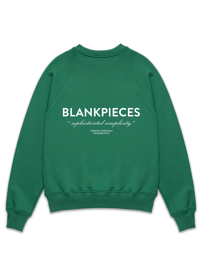 BLANKPIECES Logo Sweater - Racing Green (M)